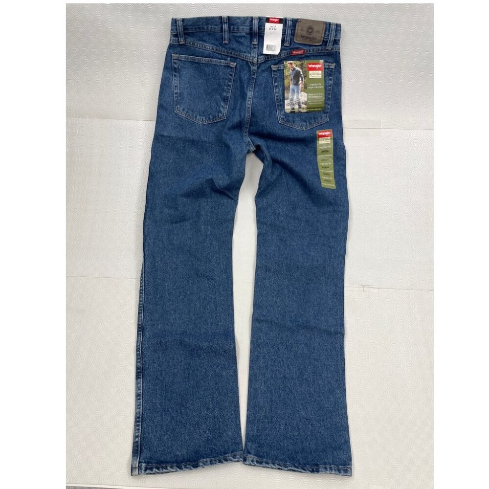 Wrangler Hero Five Star Men's Regular Fit Straight Leg Blue Jeans 34x34 NWT